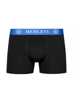 Henleys Black Primas Boxers (3 Pack)