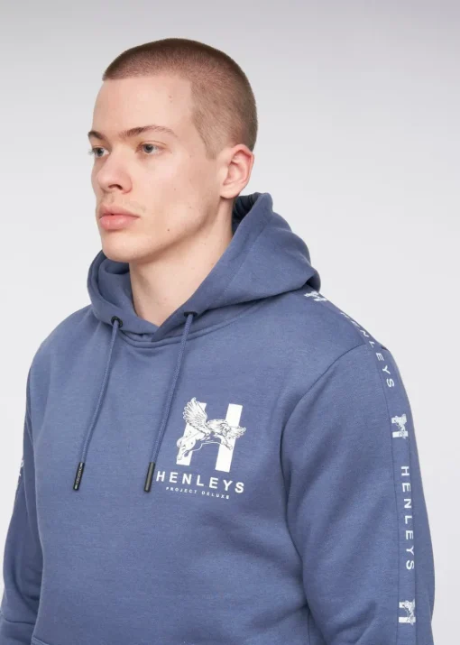 Henleys Deep Blue Tapehen Hoodie