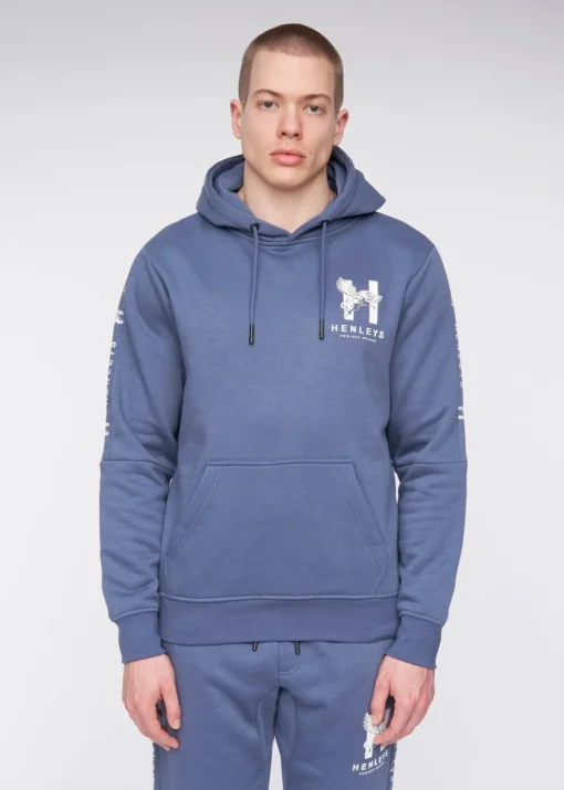 Henleys Deep Blue Tapehen Hoodie