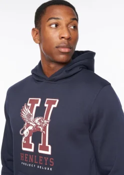 Henleys Navy  Belton Hoodie