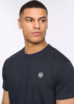 Henleys Navy Henbrett Stripe T-Shirt