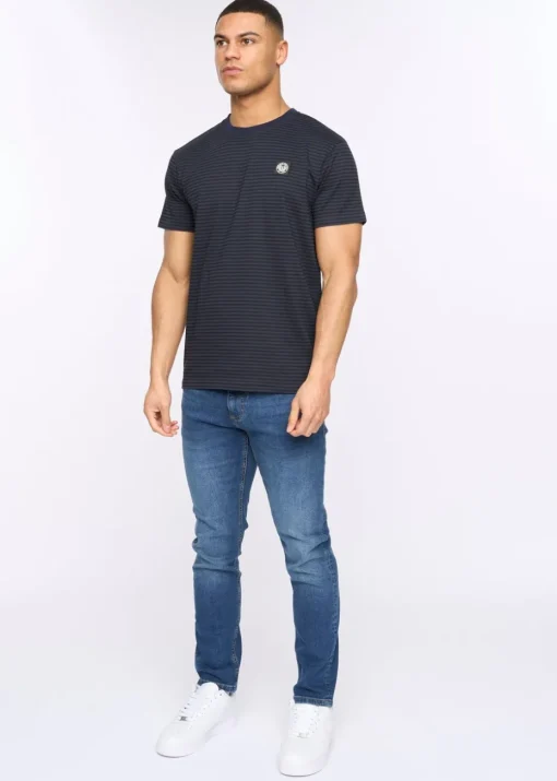 Henleys Navy Henbrett Stripe T-Shirt