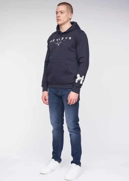 Henleys Navy  Hentyme Hoodie