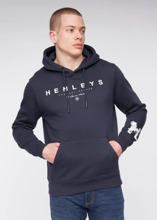 Henleys Navy  Hentyme Hoodie