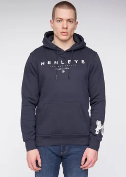Henleys Navy  Hentyme Hoodie