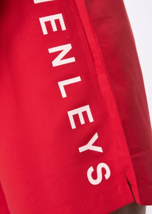 Henleys Red Henybold Swim Shorts