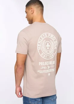Henleys Taupe Henstamp T-Shirt