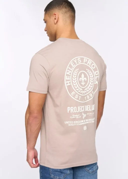 Henleys Taupe Henstamp T-Shirt