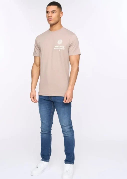 Henleys Taupe Henstamp T-Shirt