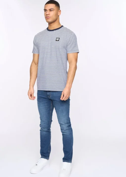 Henleys White Henbrett Stripe T-Shirt
