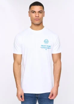 Henleys White Henstamp T-Shirt