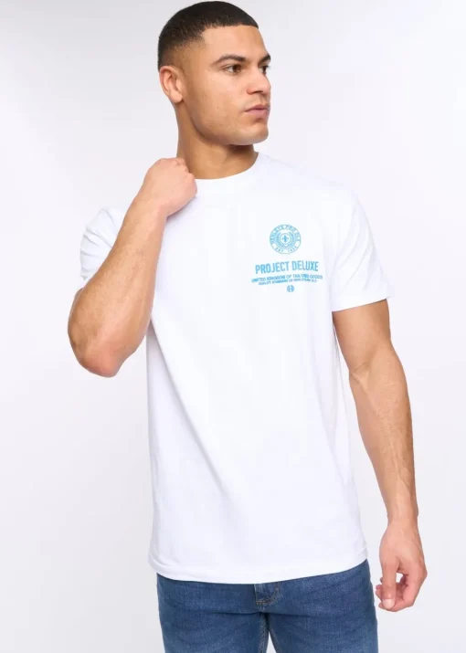 Henleys White Henstamp T-Shirt