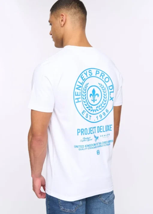 Henleys White Henstamp T-Shirt
