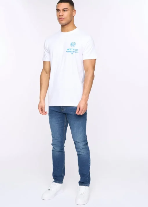 Henleys White Henstamp T-Shirt