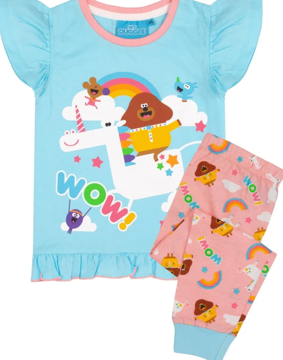 Hey Duggee Unicorn Kids Long Leg Blue Pyjamas (18 Months-5 Years)