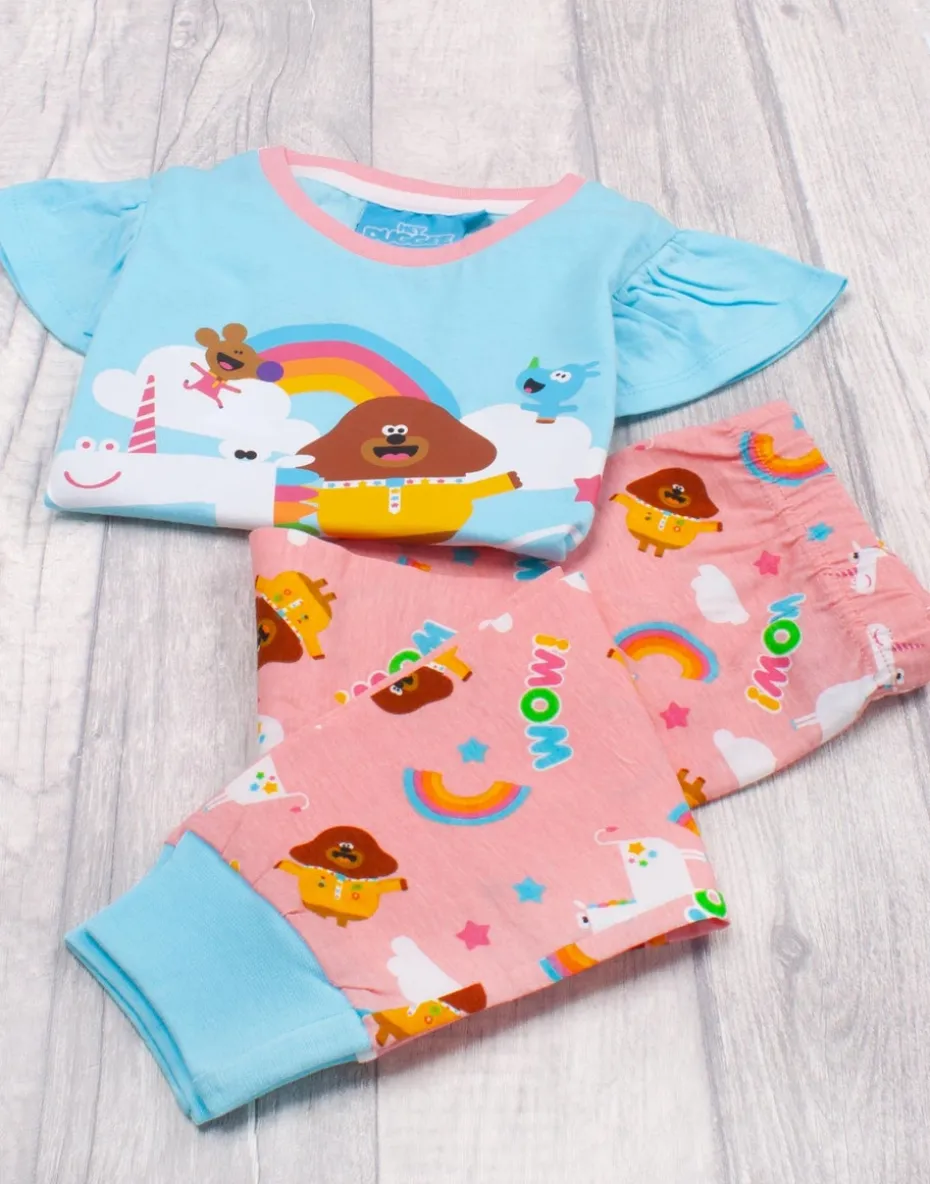 Hey Duggee Unicorn Kids Long Leg Blue Pyjamas (18 Months-5 Years)