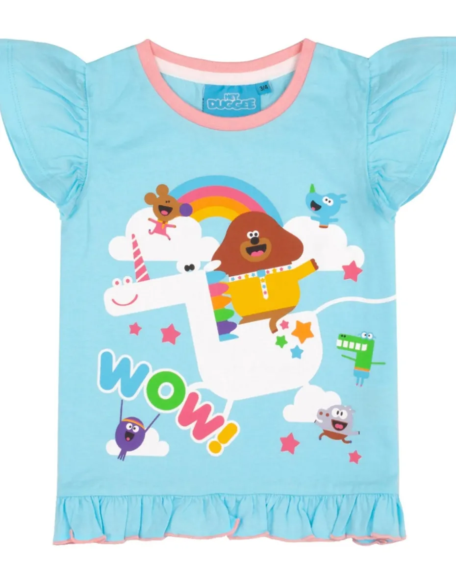 Hey Duggee Unicorn Kids Long Leg Blue Pyjamas (18 Months-5 Years)