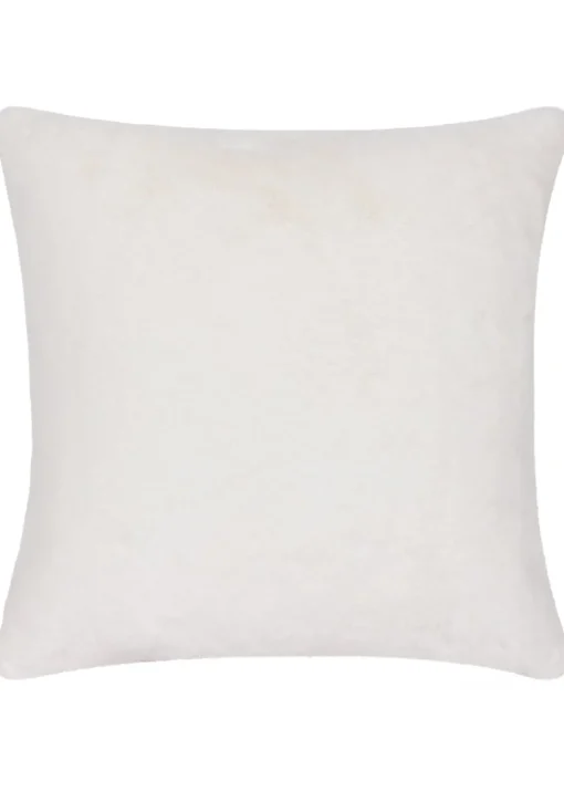 Heya Home Cozee Check Faux Fur Filled Cushion (50 x 50 x 8 cm)