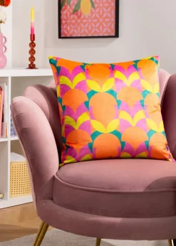 Heya Home Raeya Velvet Filled Cushion (45cm x 45cm x 8cm)