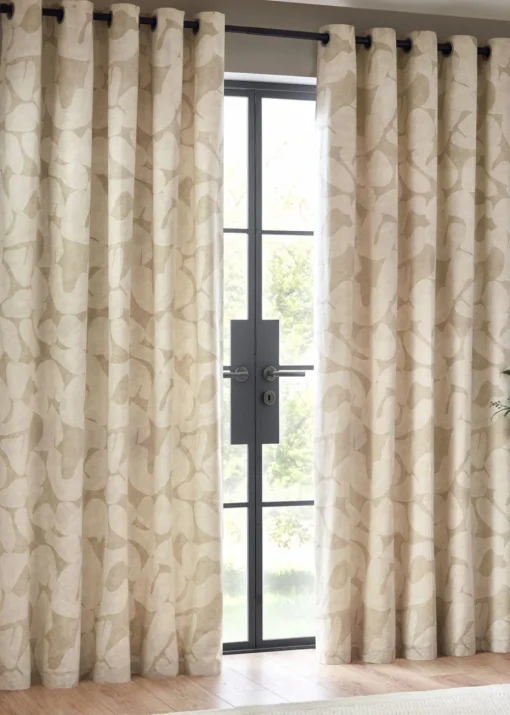 Hoem Brinn Abstract Eyelet Curtains
