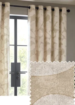 Hoem Brinn Abstract Eyelet Curtains