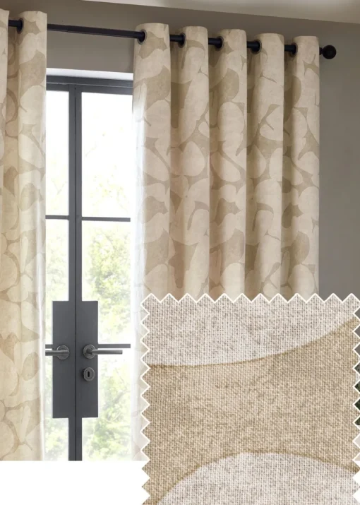 Hoem Brinn Abstract Eyelet Curtains