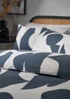 Hoem Meta Abstract Cotton Rich Duvet Cover Set Blue