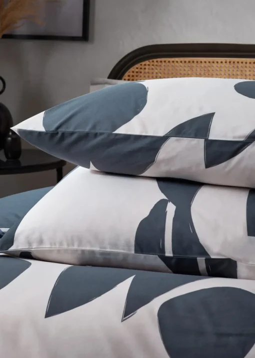 Hoem Meta Abstract Cotton Rich Duvet Cover Set Blue