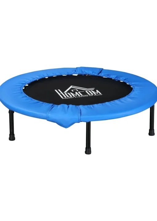 HOMCOM Fitness Trampoline Exercise Max Load Blue