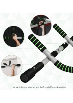 HOMCOM Indoor Fitness Door Horizontal Bar Pull-ups Home Gym Upper Body Workout