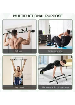 HOMCOM Indoor Fitness Door Horizontal Bar Pull-ups Home Gym Upper Body Workout