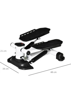 HOMCOM Portable Mini Stepper Step Machine for Home Gym Office Exercise Workout