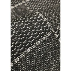 Homemaker Black Check Gel Flatweave Runner Rug