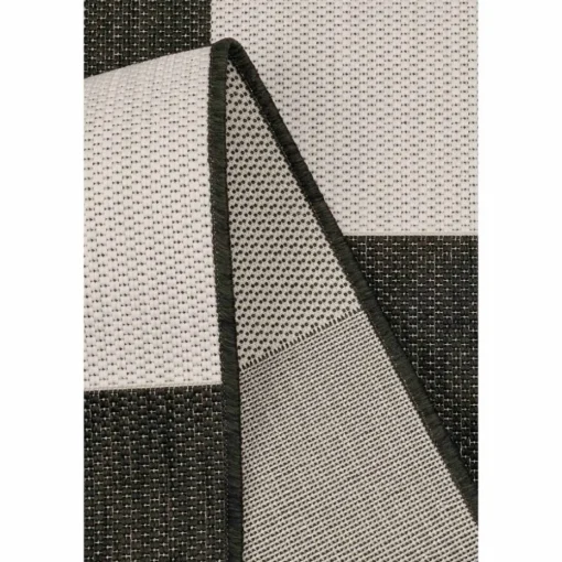 Homemaker Black Chequer Runner Rug