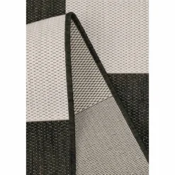 Homemaker Black Chequer Runner Rug