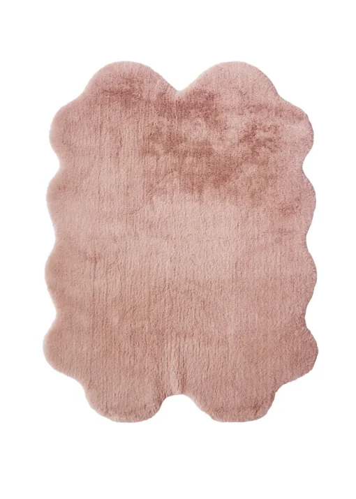 Homemaker Blush Luxury Fur Quad Rug