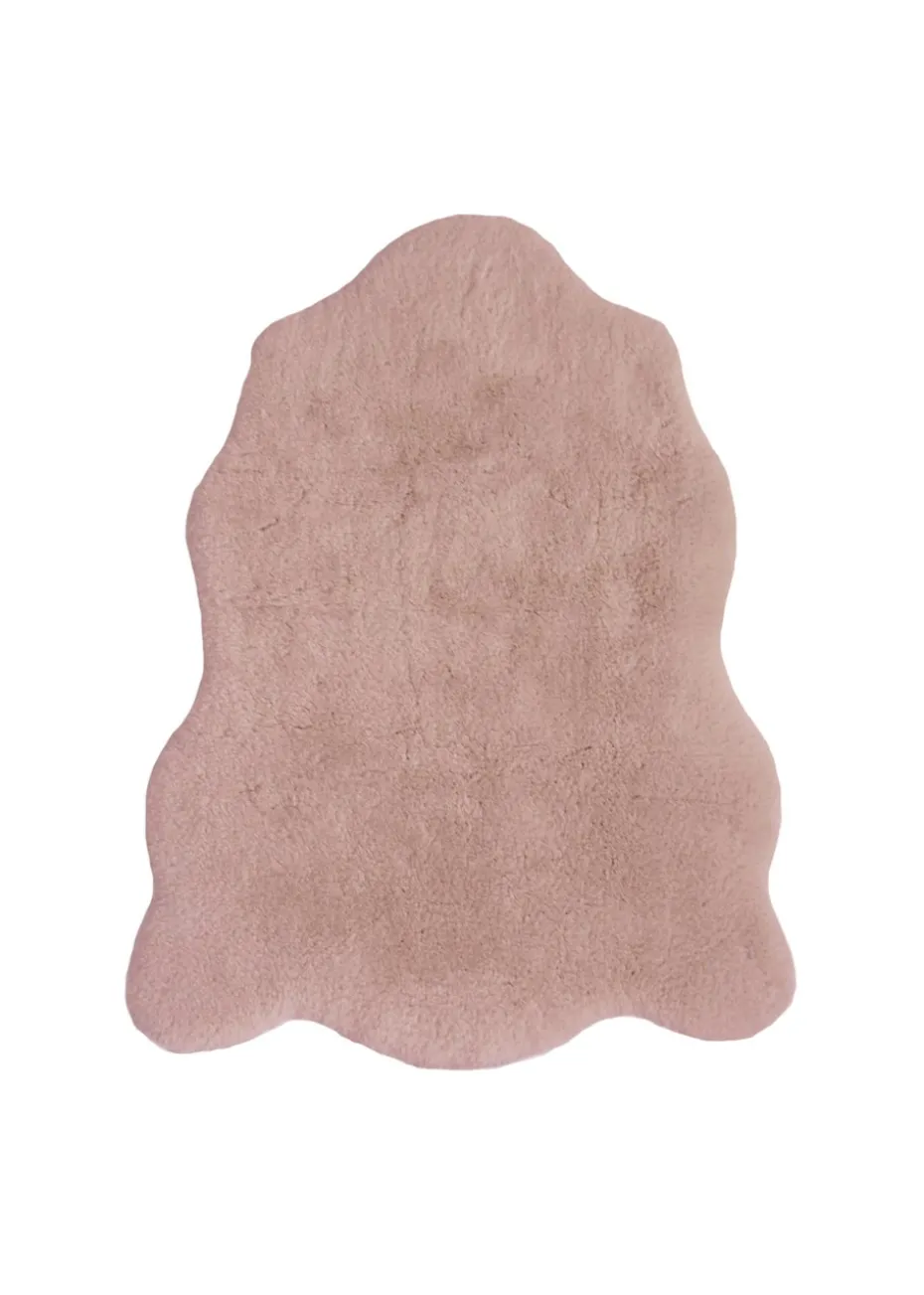 Homemaker Blush Luxury Fur Single Rug