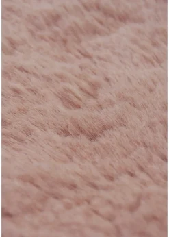 Homemaker Blush Luxury Fur Single Rug