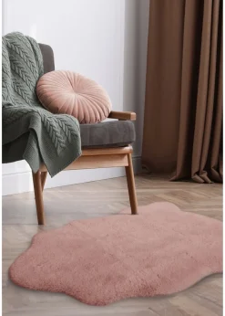 Homemaker Blush Luxury Fur Single Rug
