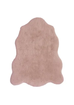 Homemaker Blush Luxury Fur Single Rug