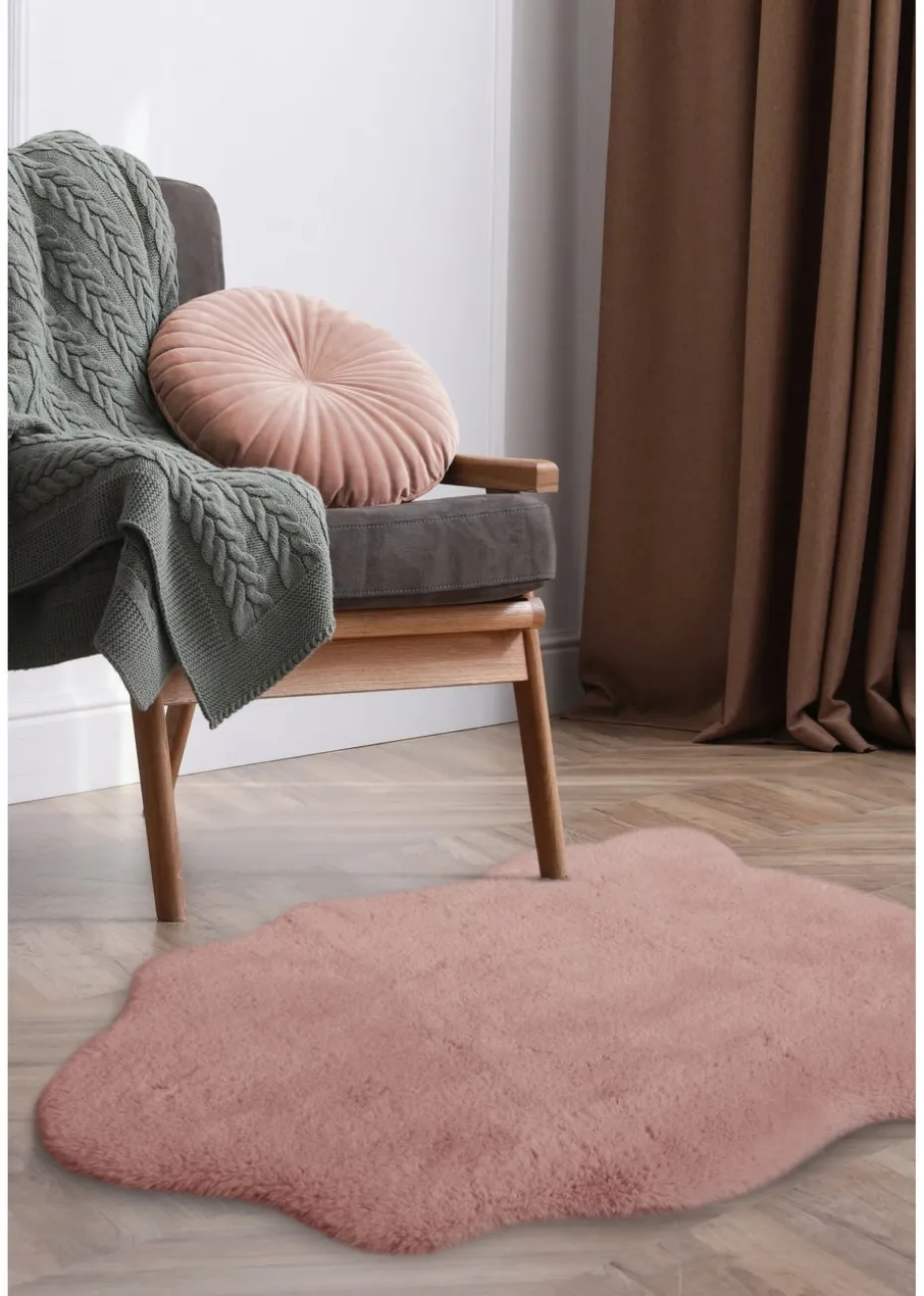 Homemaker Blush Luxury Fur Single Rug