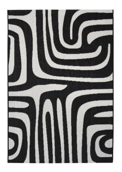 Homemaker Compass Monochrome Zebra Rug