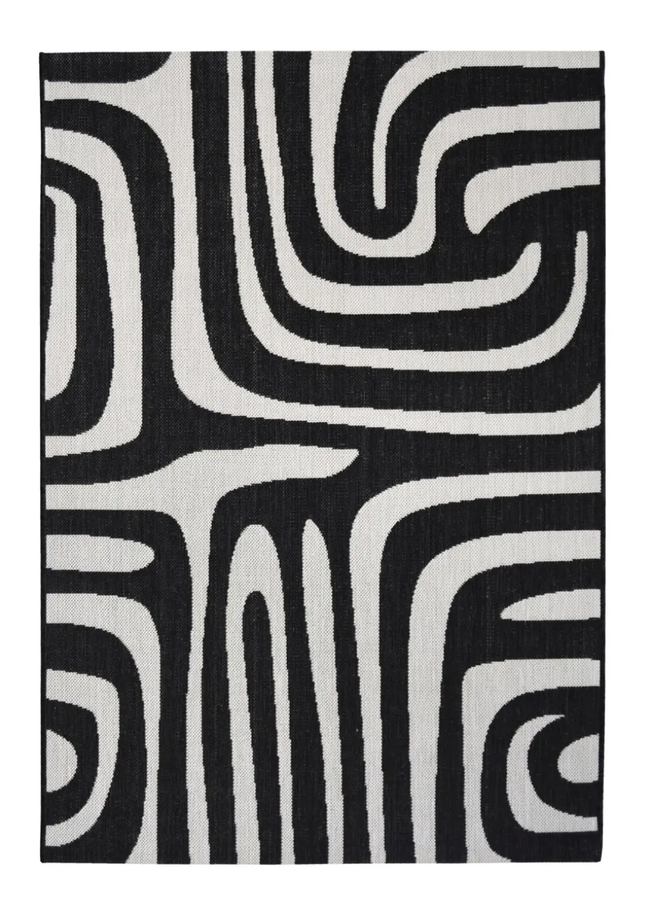 Homemaker Compass Monochrome Zebra Rug