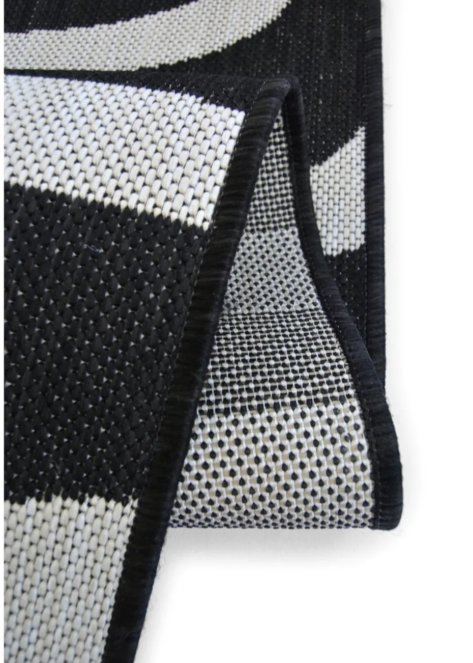 Homemaker Compass Monochrome Zebra Rug