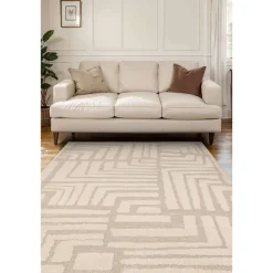 Homemaker Cream Illusion Design Rug