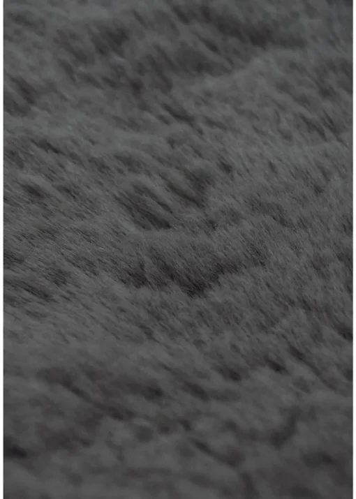 Homemaker Dark Grey Luxury Fur Quad Rug