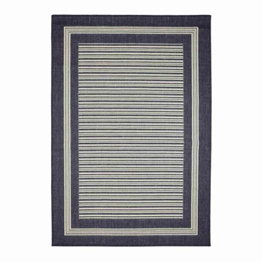 Homemaker Gel Backed Navy Border Rug