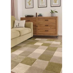 Homemaker Green Blocks Rug