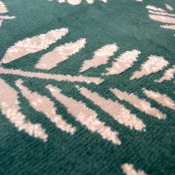 Homemaker Green Leaf Print Rug