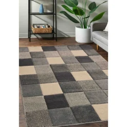 Homemaker Grey Blocks Rug